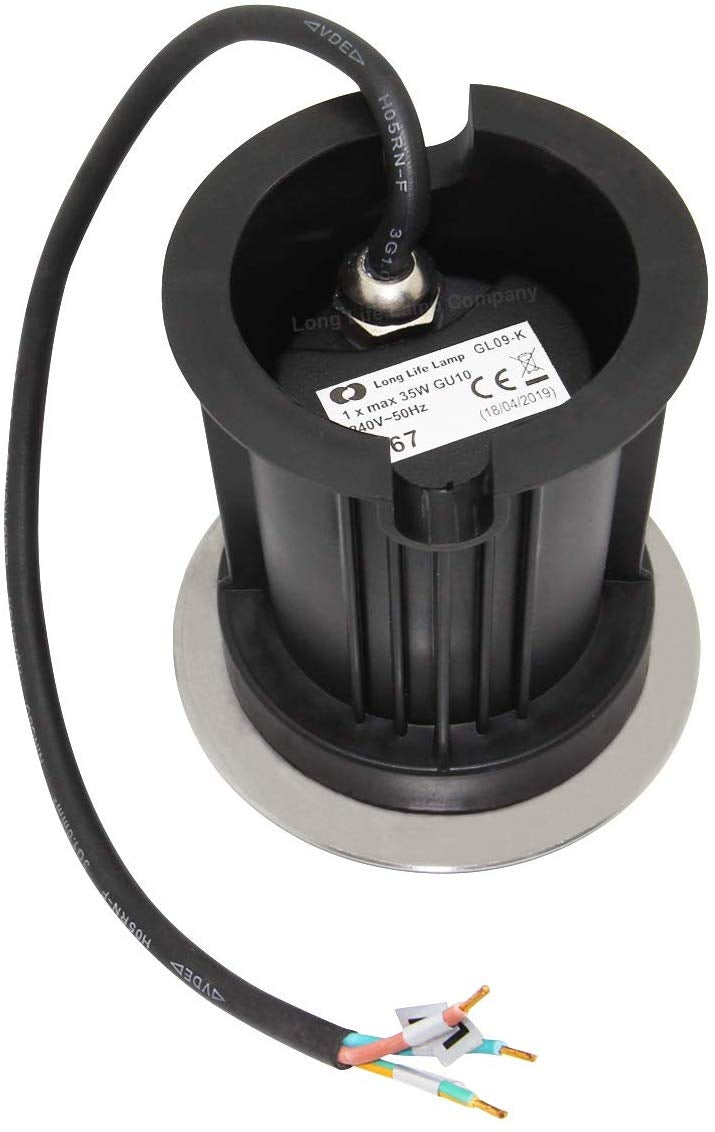 Outdoor Ground Walk Over Recessed Light Round IP67 Waterproof