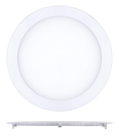 18w Round LED Recessed Ceiling Panel Light White 4000K - Free delivery on all orders