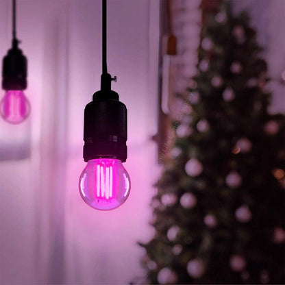 4w LED Golf Ball Purple Light Bulb B22 Clear Glass