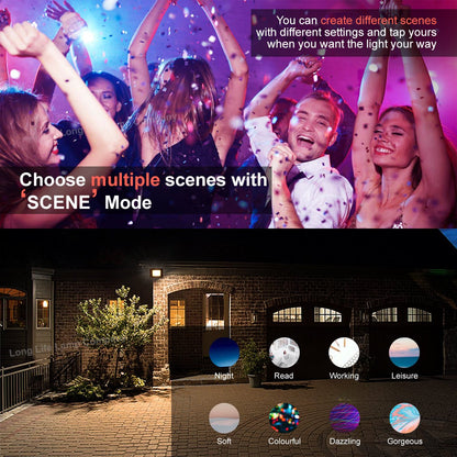 55W LED RGB Flood Lights WiFi Smart Colour Changing IP65 Outdoor Waterproof App Controlled FL05 - Energy Light Bulbs - Free delivery on all orders