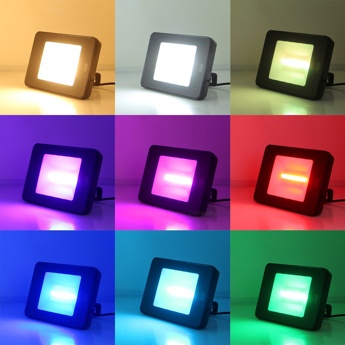 55W LED RGB Flood Lights WiFi Smart Colour Changing IP65 Outdoor Waterproof App Controlled FL05 - Energy Light Bulbs - Free delivery on all orders