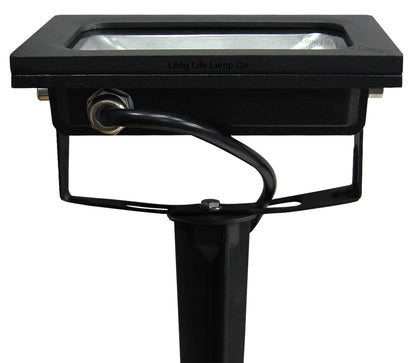 50w LED Ground Mount Flood light Spike Cool White 450mm Long Stake