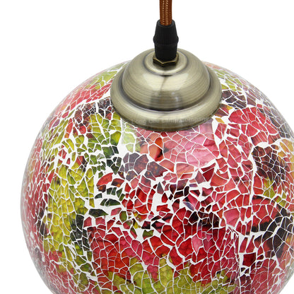 Vintage Glass Globe Ceiling Hanging Pendant Light Shade Mosaic Lighting - Free delivery on all orders