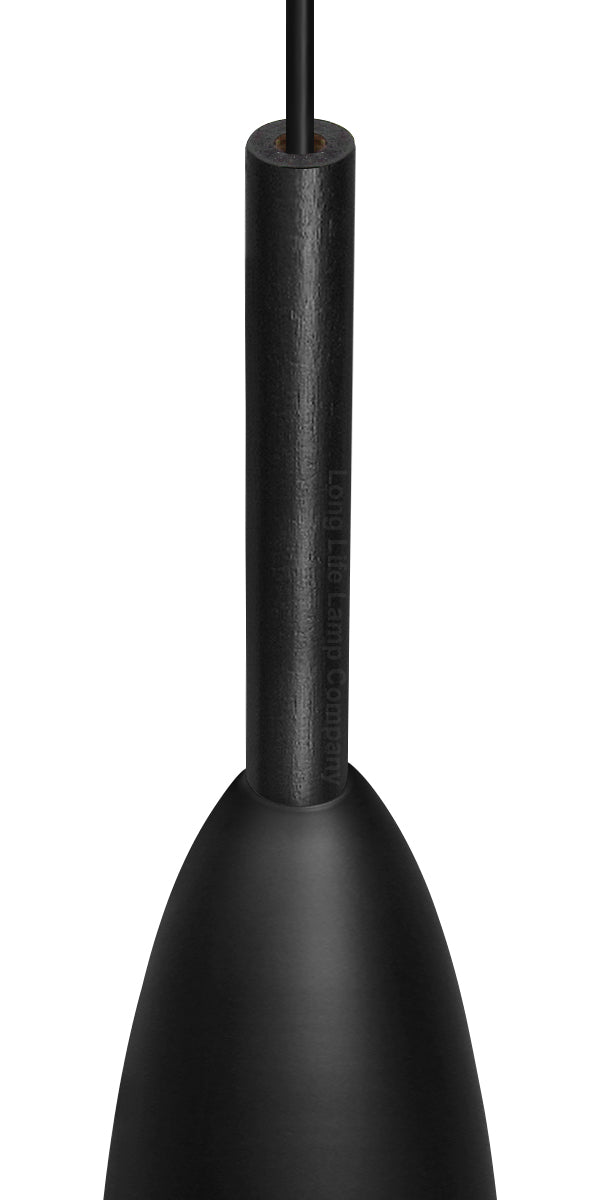 Modern Scone Ceiling Pendant Light Black Metal Slim Lampshade Contemporary M0128 with 7w E14 Candle CW - Free delivery on all orders
