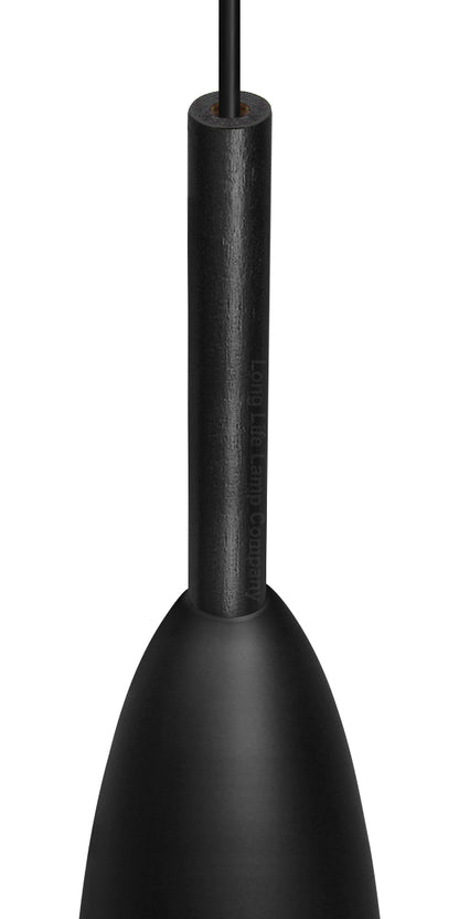 Modern Scone Ceiling Pendant Light Black Metal Slim Lampshade Contemporary M0128 with 7w E14 Candle CW - Free delivery on all orders