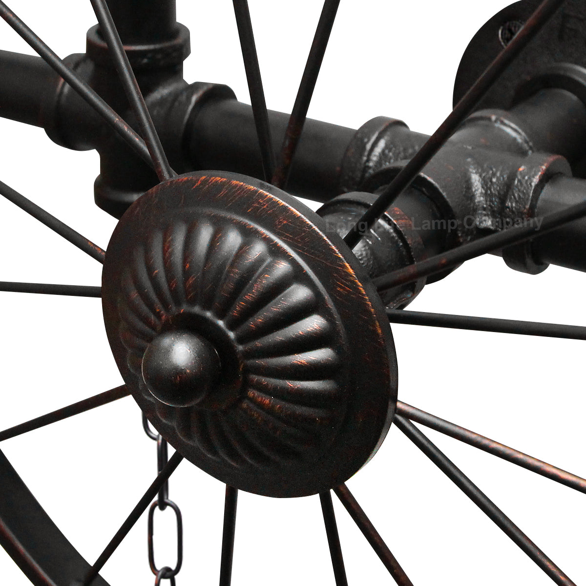 Steampunk Nautical Wheel Wall Light E27 4x60W
