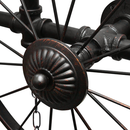Steampunk Nautical Wheel Wall Light E27 4x60W