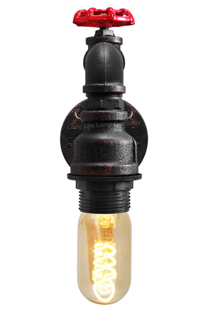 Industrial Vintage Water Pipe Wall Lamp