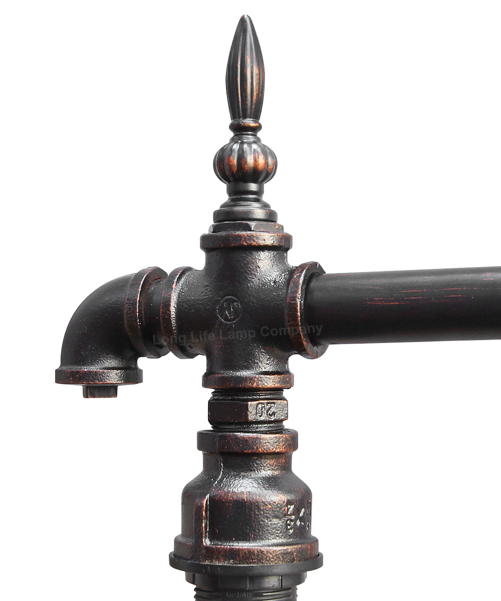 Vintage Rustic Industrial Water Pipe Wall Light with Gauge M0192P