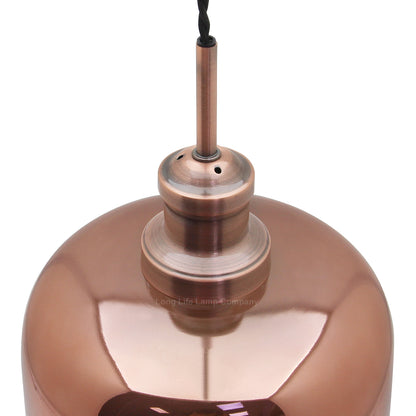Modern Vintage Glass Copper Pendant Light M0201