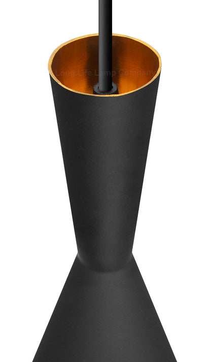 Modern Black Metal Ceiling Pendant Light - Free delivery on all orders