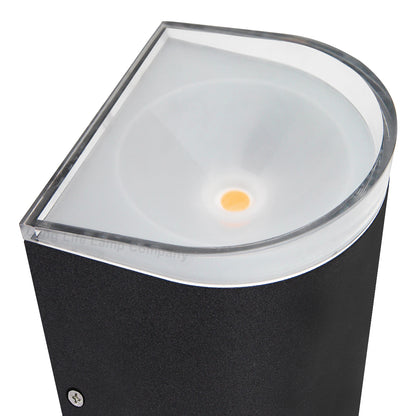 Modern 6W LED Double Outdoor Wall Light Black Warm White - Free delivery on all orders