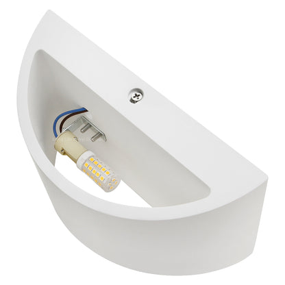 Modern Up Down Gypsum Ceramic Wall Light with G9 LED 5W WW