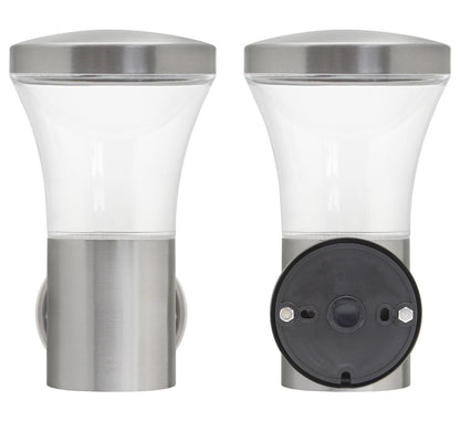 Modern LED Single Outdoor Wall Light Stainless Steel  with 5W LED Candle WW
