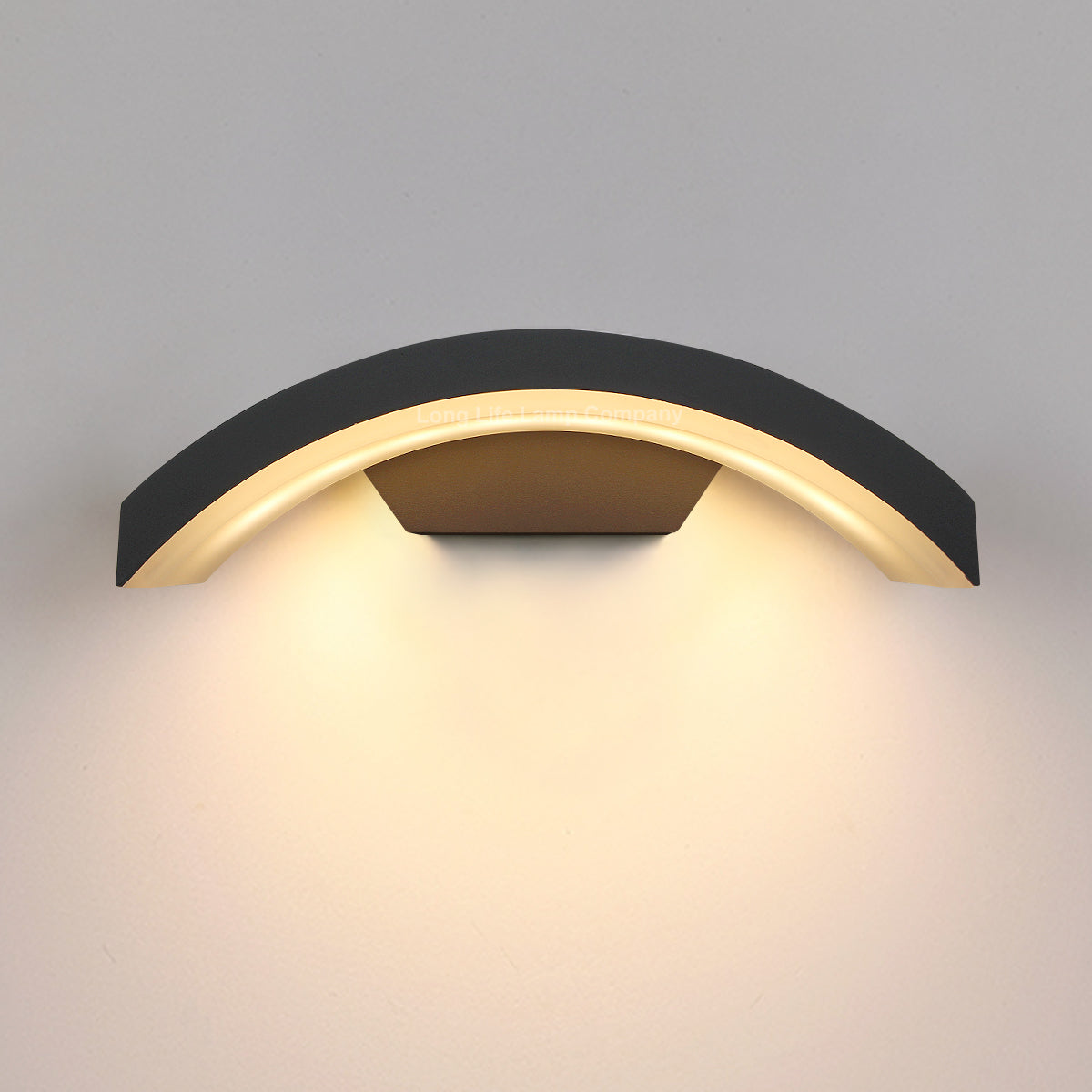 Modern Curved 7W LED Outdoor Wall Light Warm White ZLC338WW - Free delivery on all orders