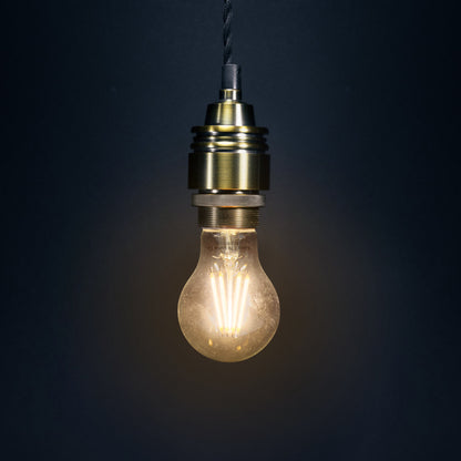 A60 4w LED Filament Light Bulb Warm White E27 Edison Screw Clear Glass