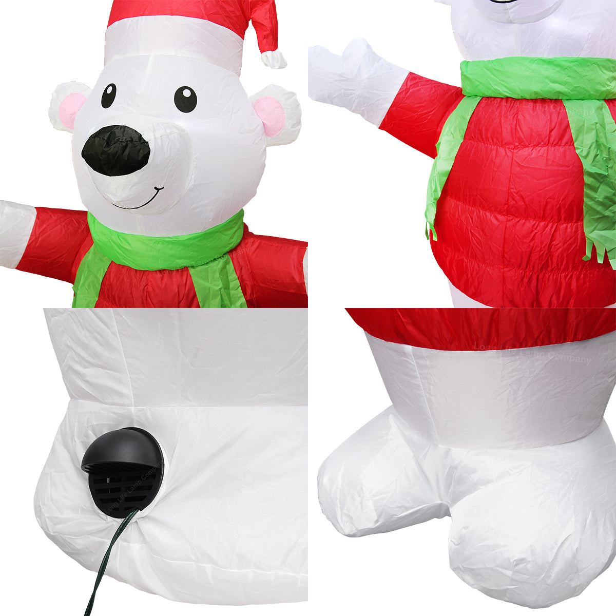 4ft LED Outdoor Inflatable Polar Bear Illuminated Plug In - Free delivery on all orders