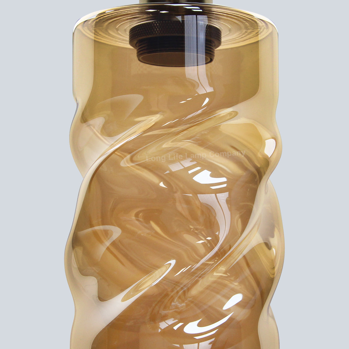 Vintage Gold Twisted Cylinder Glass Ceiling Pendant Lamp - Free delivery on all orders