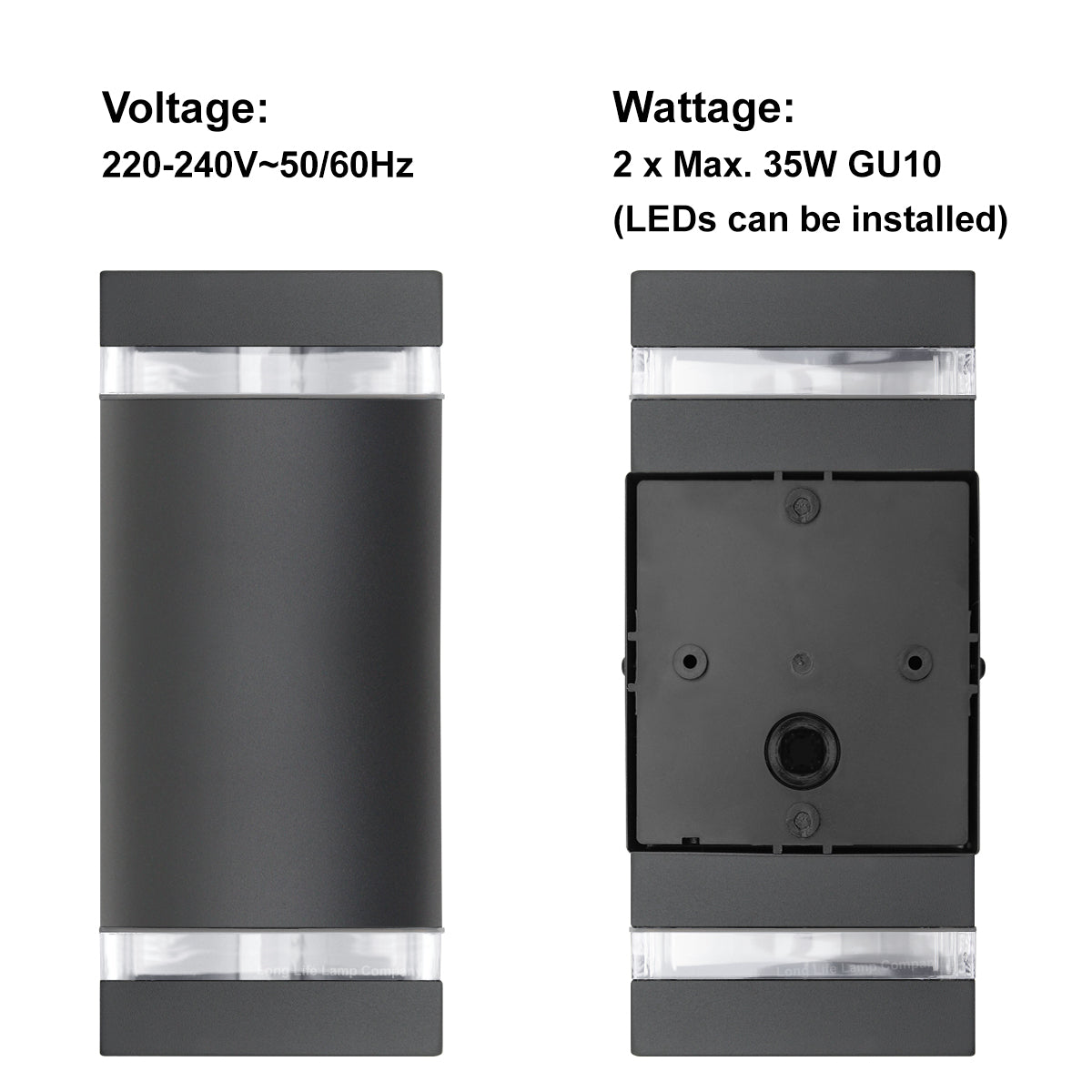Modern Outdoor Double Wall Light