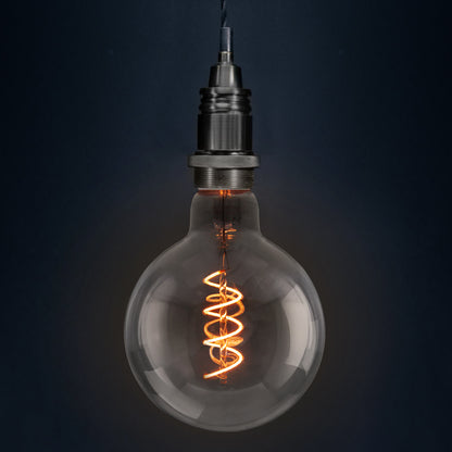 2w Vintage LED G125 Bulb E27 Spiral Filament Smoke Grey - Free delivery on all orders