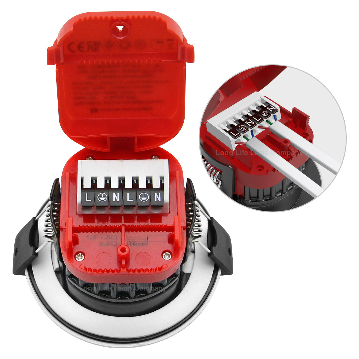 8W Fire Rated Downlights Dimmable White