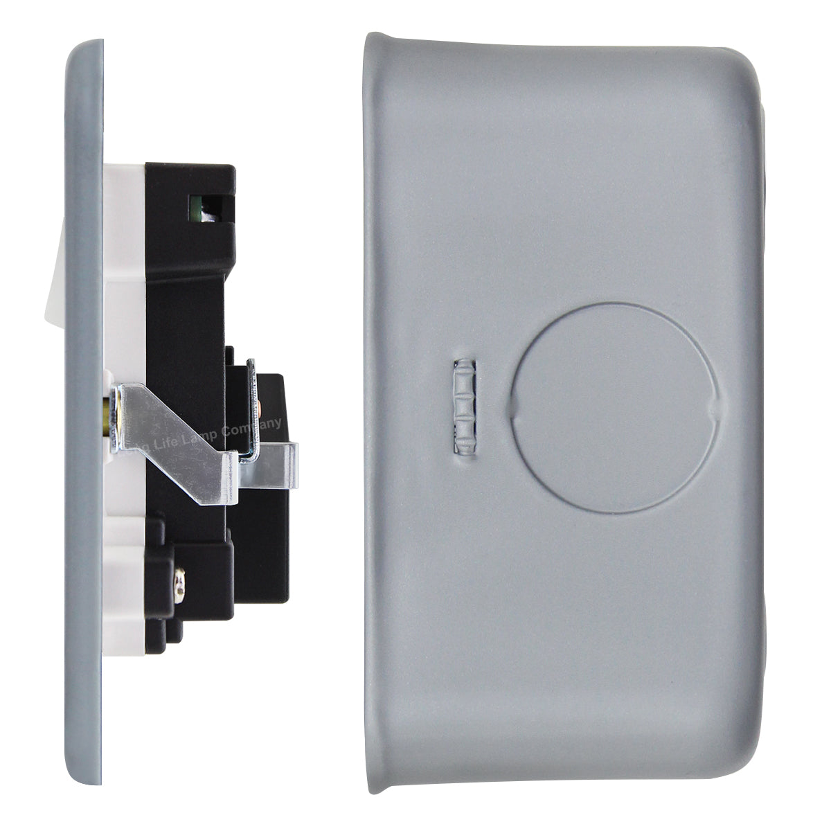 13A Metal Clad 2 Gang Socket with Dual USB Charger
