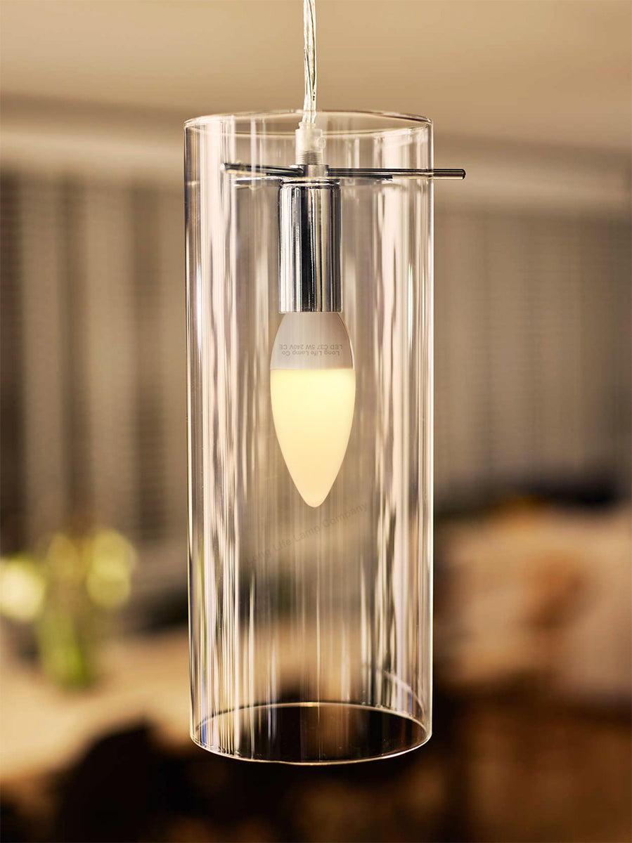 10 PACK 5W Energy Saving C37 LED Candle Light Bulb 3000K E27
