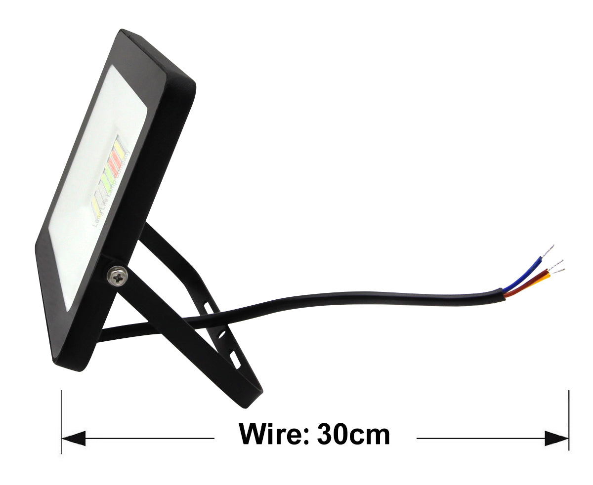 30w IP66 LED RGB Floodlight Outdoor Colour Changing Remote Control - Free delivery on all orders