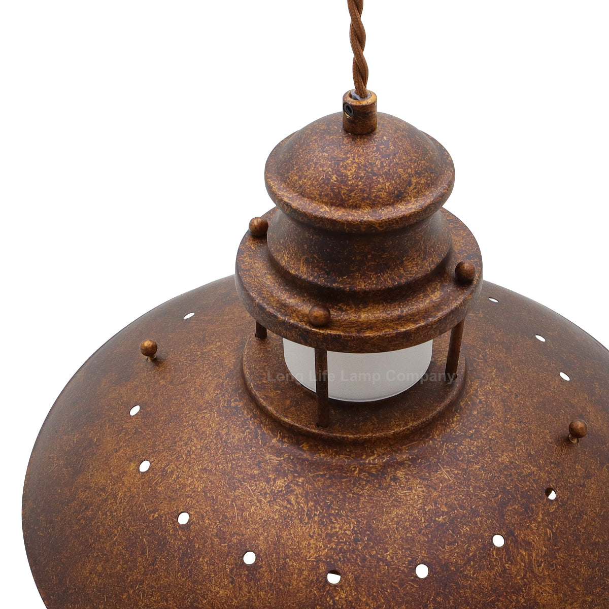 Industrial Ceiling Rustic Pendant Light Caged Lamp Shade Nautical Lantern