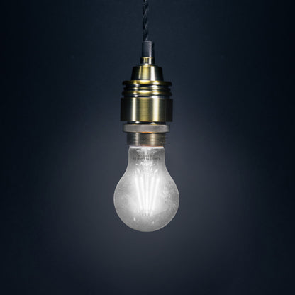 A60 4w LED Filament Light Bulb Cool White E27 Edison Screw Clear Glass