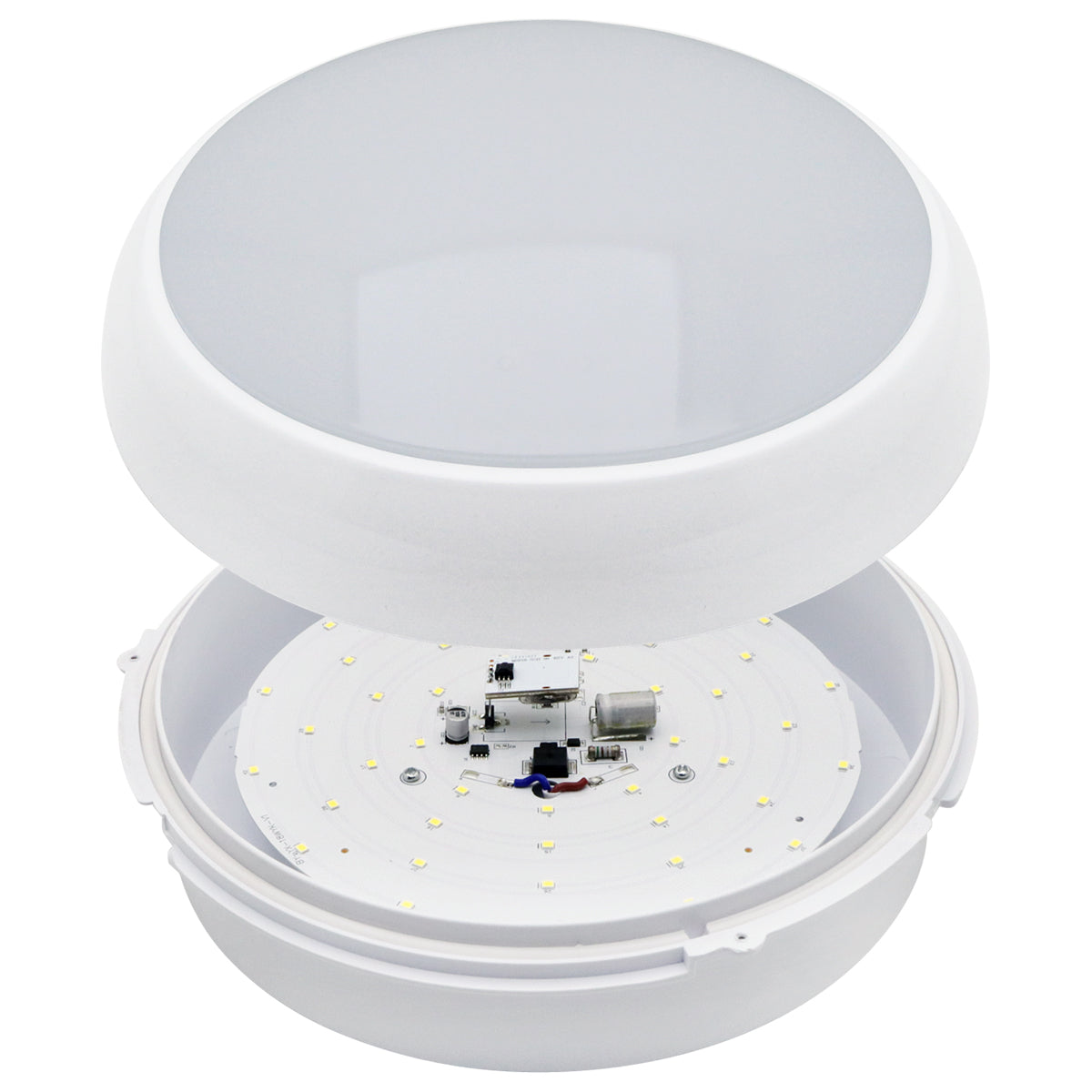 18w LED Flushlight Round Surface Mount with Microwave Sensor remote controlled