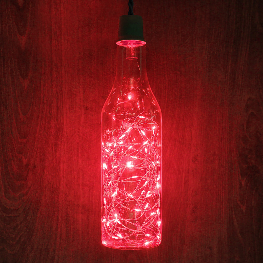 1W LED Bottle Bulb E27 Red Fairy Filament Decorative Glass - Free delivery on all orders