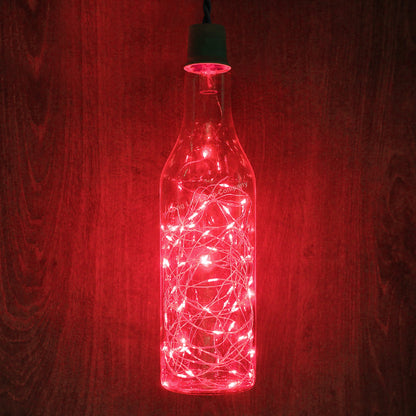 1W LED Bottle Bulb E27 Red Fairy Filament Decorative Glass - Free delivery on all orders