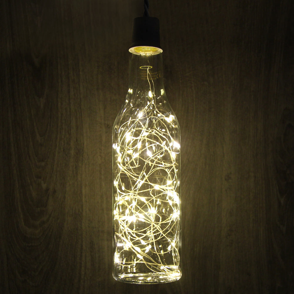 1W LED Bottle Bulb E27 Warm White Fairy Filament Decorative - Free delivery on all orders