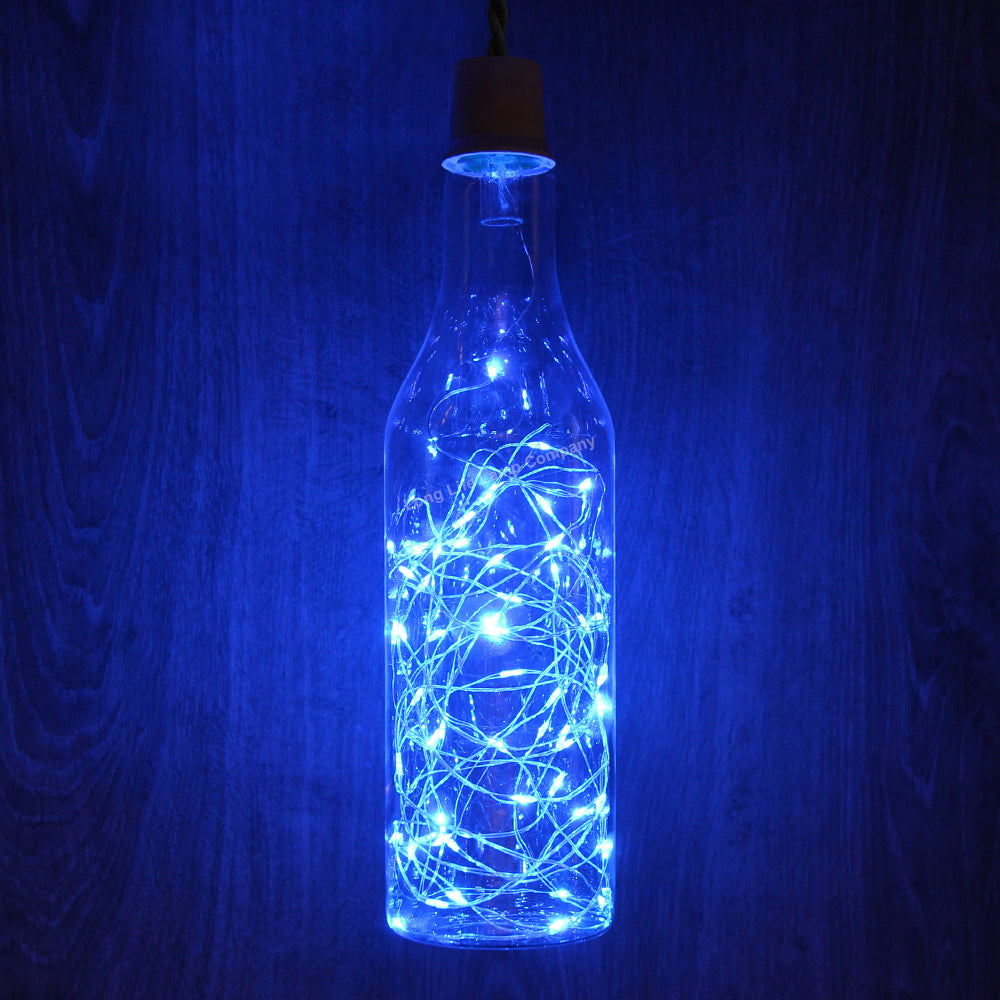 1W LED Blue Bottle Fairy Bulb E27 Decorative Glass Lamp - Free delivery on all orders