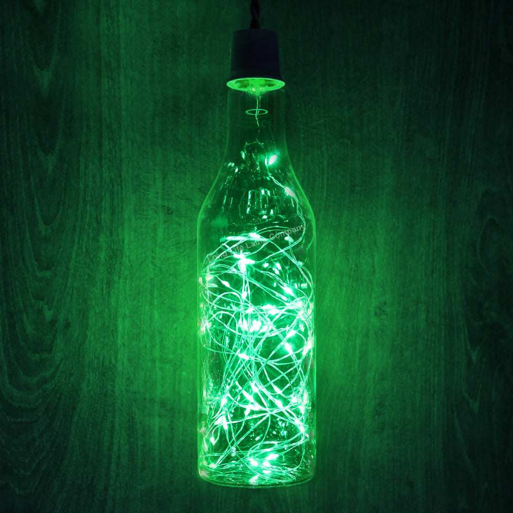 1W LED Green Bottle Fairy Bulb E27 Decorative Glass Lamp - Free delivery on all orders