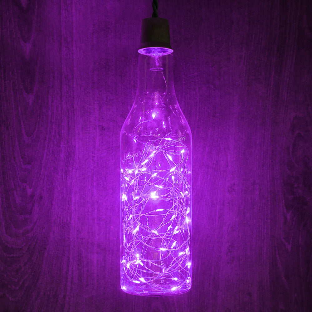 1W LED Purple Bottle Fairy Bulb E27 Decorative Glass Lamp