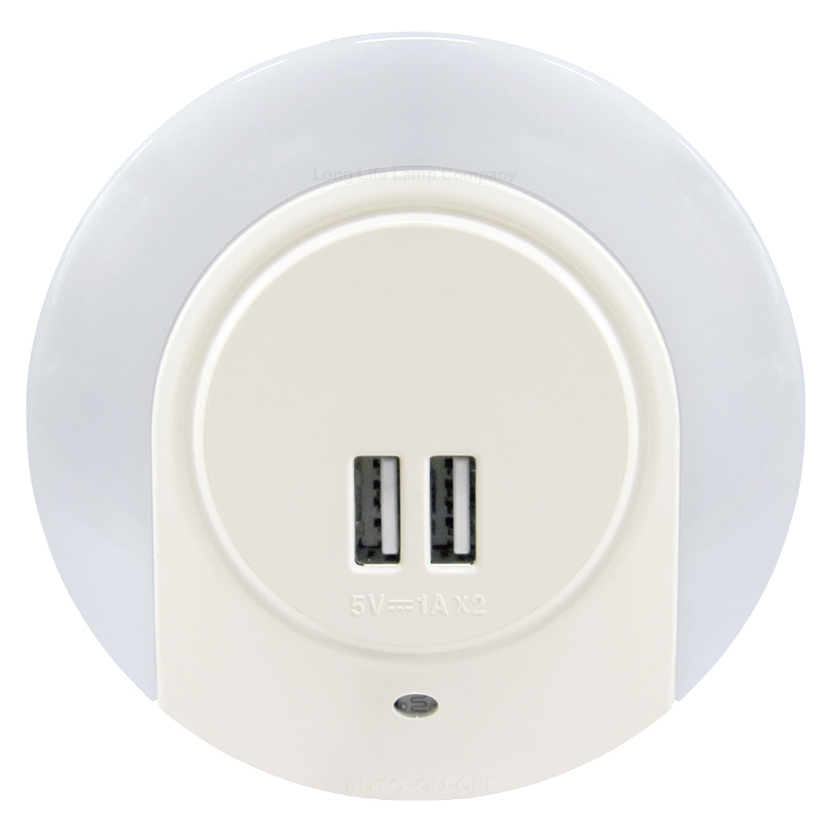1w Blue LED Night Light 2 USB Ports Automatic Sensor Dusk To Dawn A78B - Free delivery on all orders