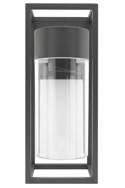 4w Outdoor Modern Rectangular Wall Lantern With Clear Diffuser - Free delivery on all orders