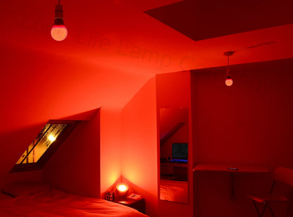 5w LED Red GLS Light Bulb E27 Edison Screw