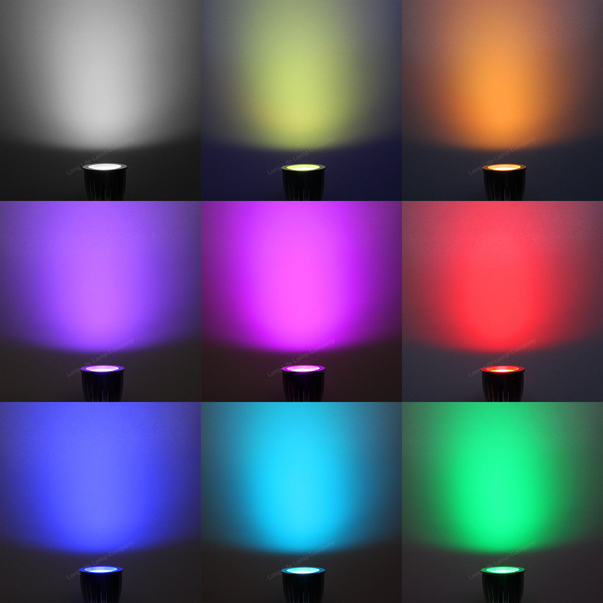 Pack of 2 LED Bulb Colour Changing B22 Bayonet Mood Spot Light RGB 5W
