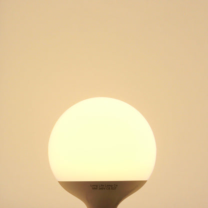 18w Round LED Globe Bulb E27 Edison Screw Base Warm White Equivalent to 162w