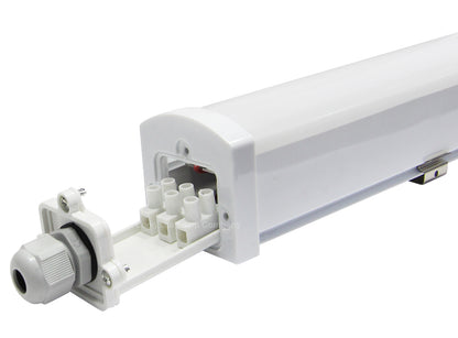 18w 2ft Industrial LED Batten Tube Light IP Rated Warm White T8 Fluorescent Replacement