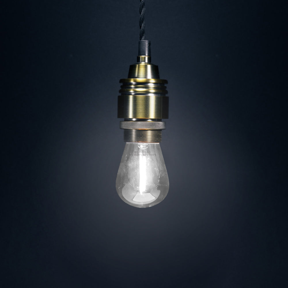 Pack of 2 LED Filament Light Bulb 1w E27 Edison Screw Cool White Decorative Festoon Lamp