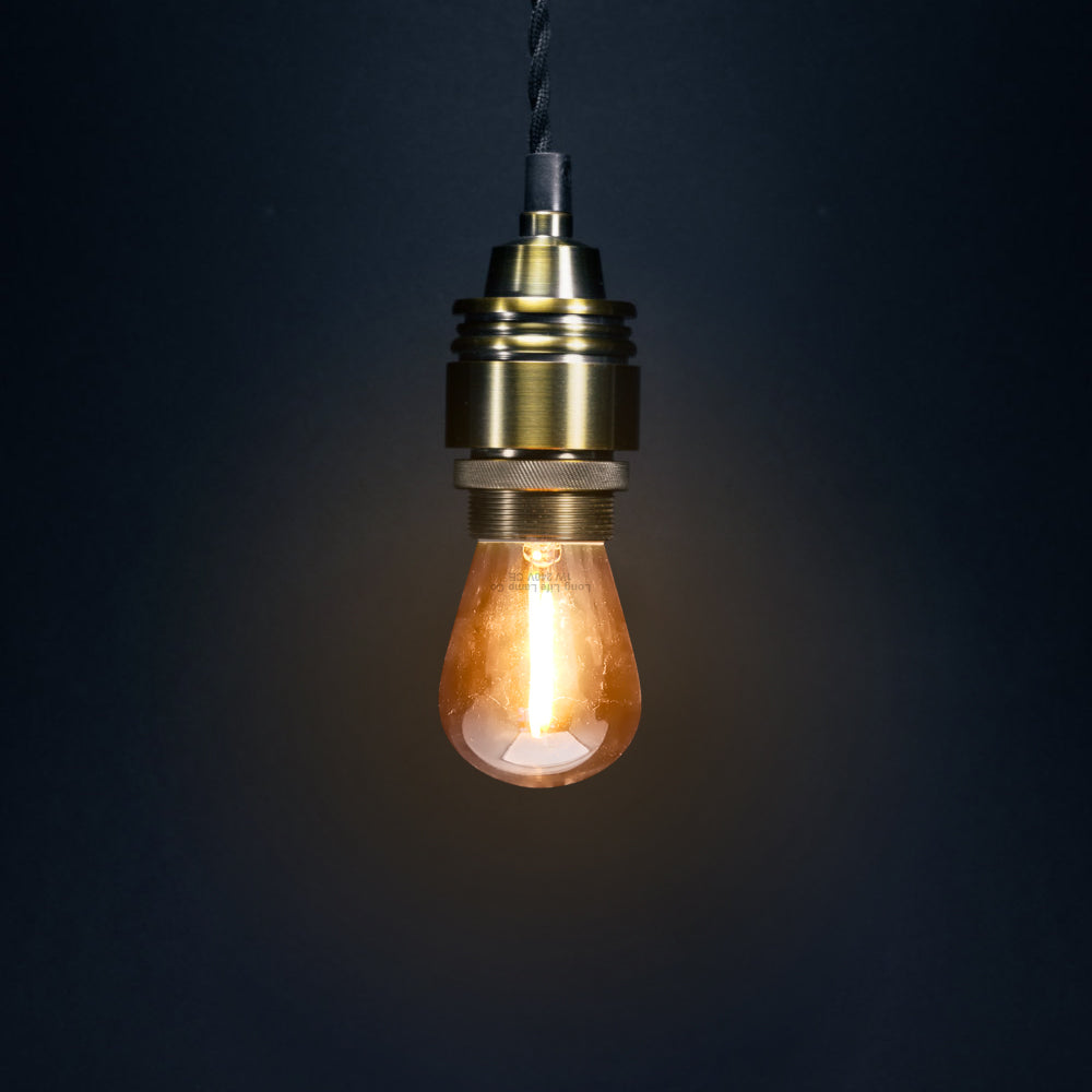 Pack of 2 LED Filament Light Bulb 1w E27 Edison Screw Warm White Decorative Festoon Lamp