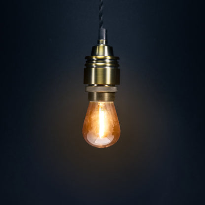Pack of 2 LED Filament Light Bulb 1w E27 Edison Screw Warm White Decorative Festoon Lamp