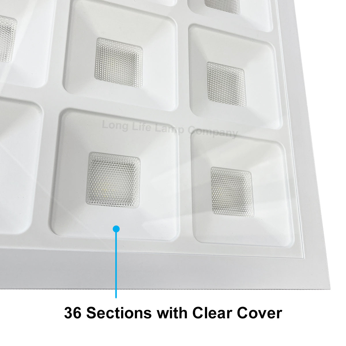 40w LED Panel 600 x 600 Recessed Ceiling Light 6500K 36 Sections Modular Replacement