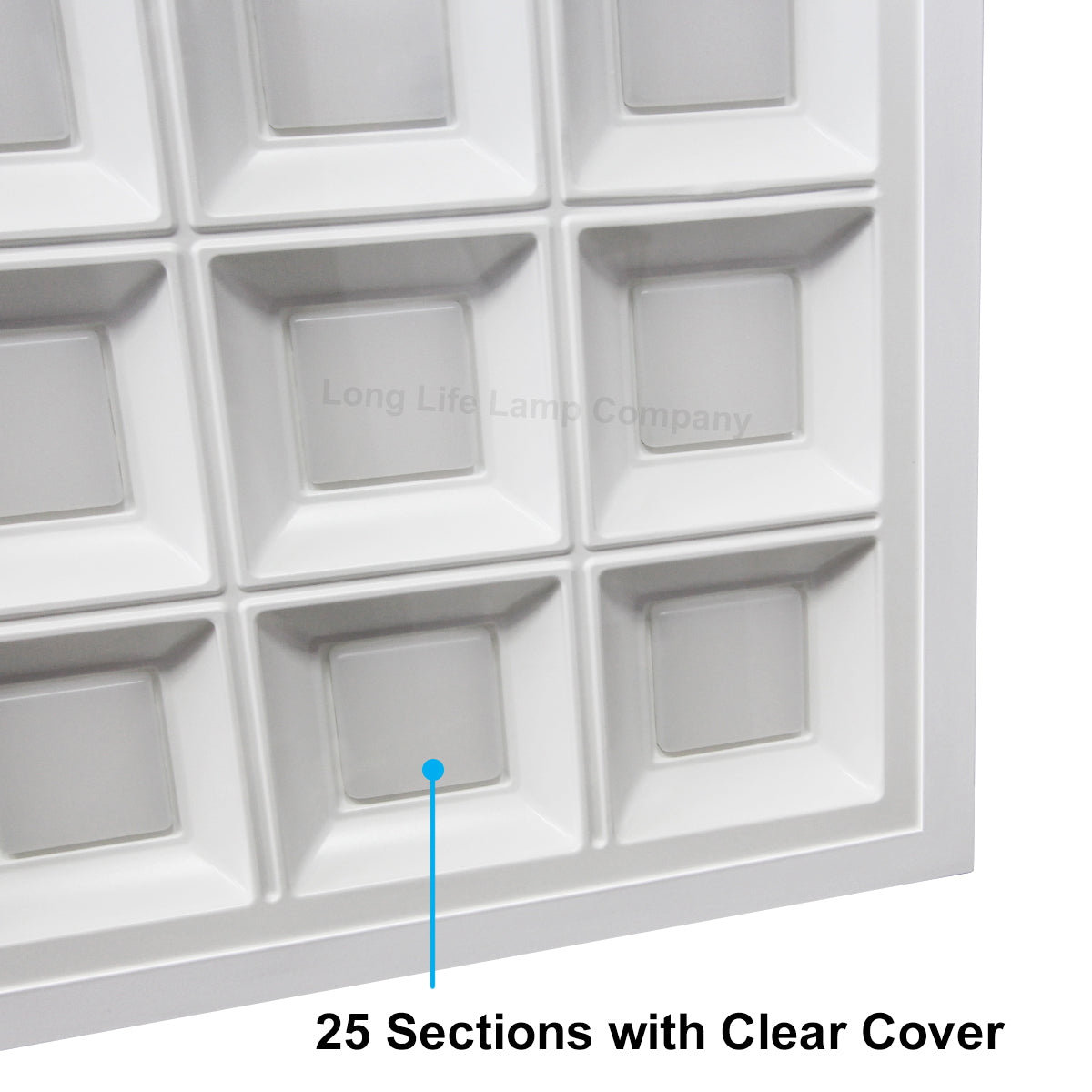 40w LED Panel 600 X 600 Recessed Ceiling Light 6500K 25 Sections Modular Replacement