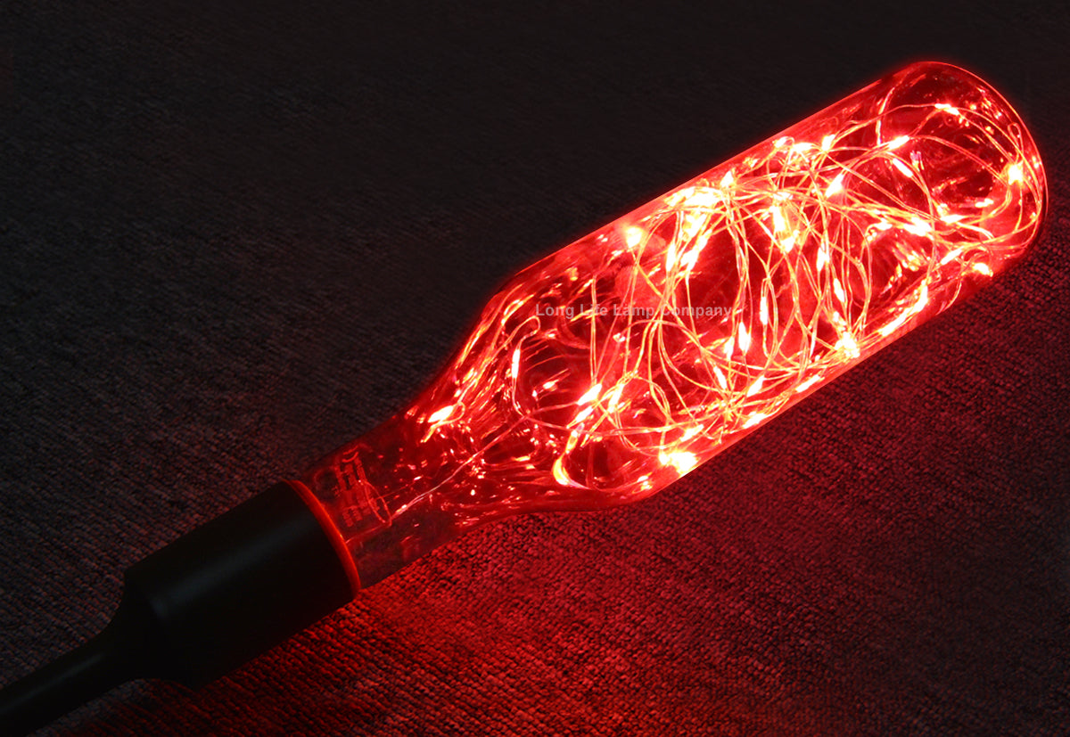 1W LED Bottle Bulb E27 Red Fairy Filament Decorative Glass - Free delivery on all orders