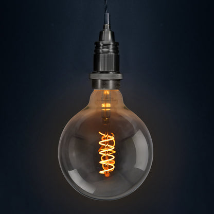 4w Vintage LED G125 Bulb E27 Spiral Filament Smoke Grey